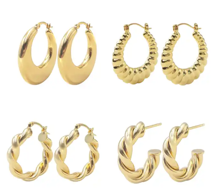 18K Gold  Earrings